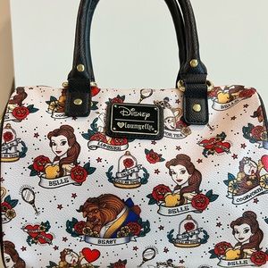 RARE Loungefly Disney Beauty & the Beast Tattoo Purse Bag Crossbody 🌹